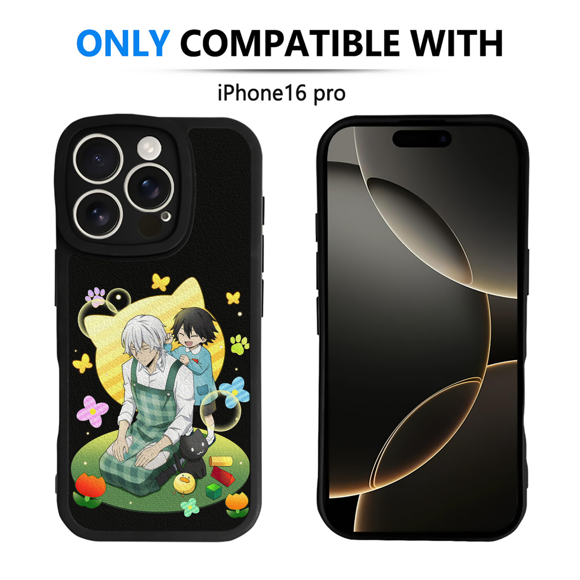 （画像用） 文豪ストレイドッグス Bungo Stray Dogs 【iPhone 16シリーズ対応】シリコンスマホケース（レザー調） 材質：シリコン